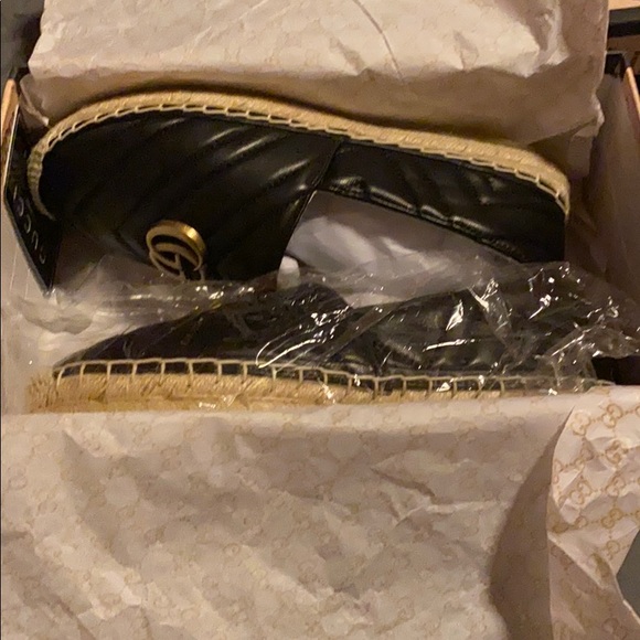 BRAND NEW GUCCI Espadrilles Black/tan - Picture 4 of 4
